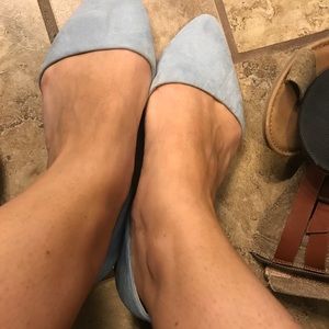 Light blue old navy flats sz 8
